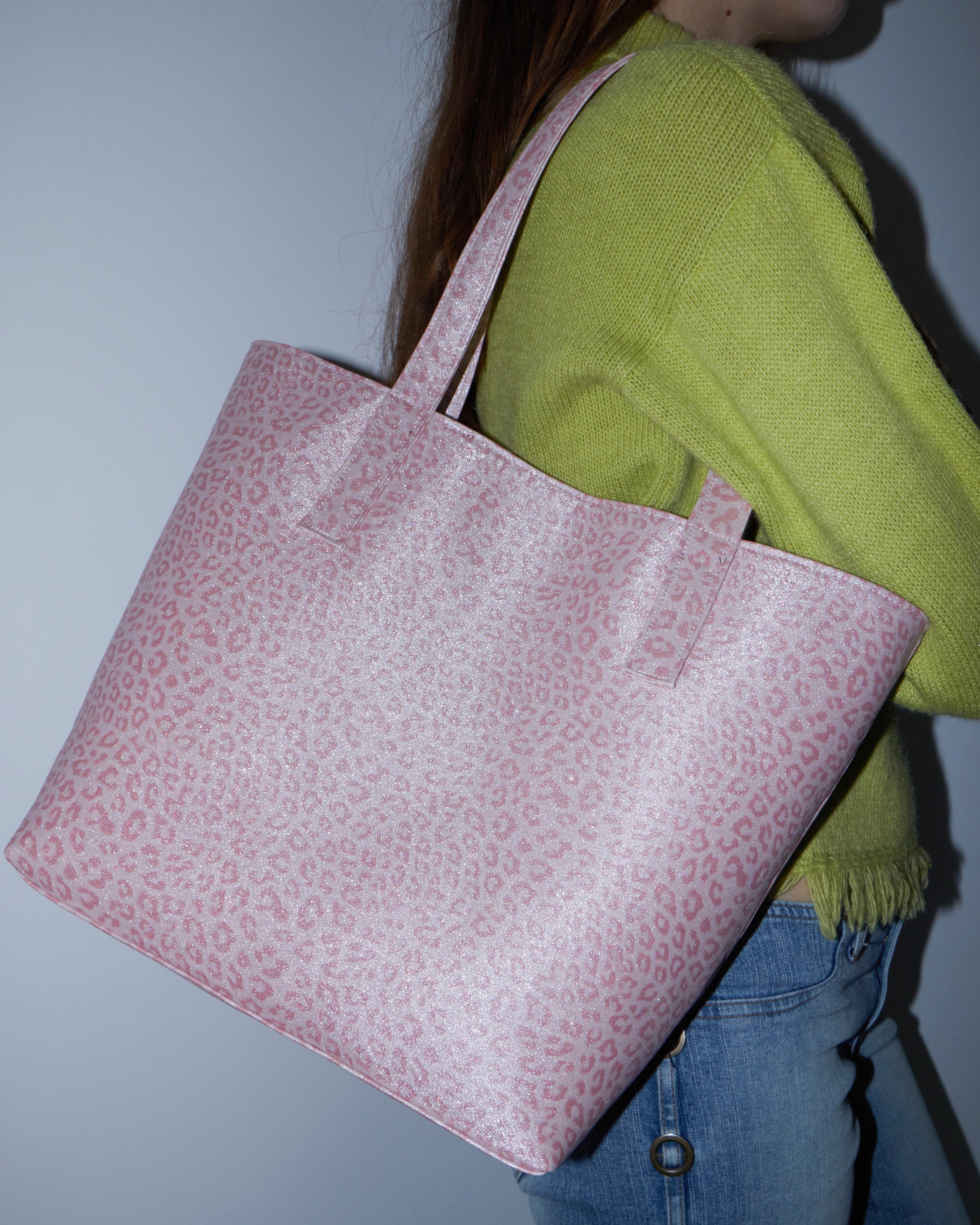 Tote Cheetah en Baby Pink