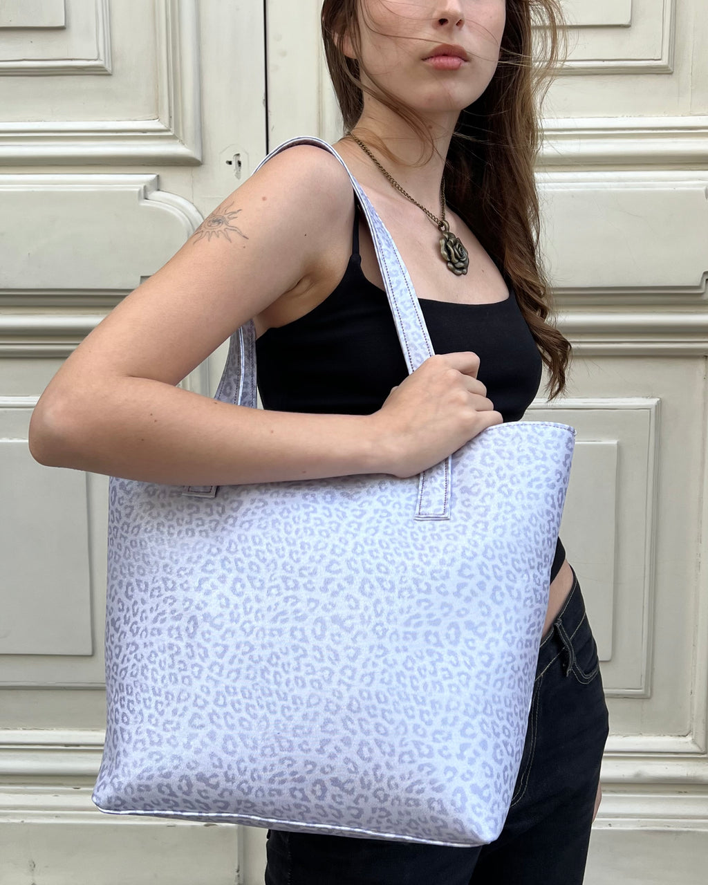 Tote Cheetah en Lila
