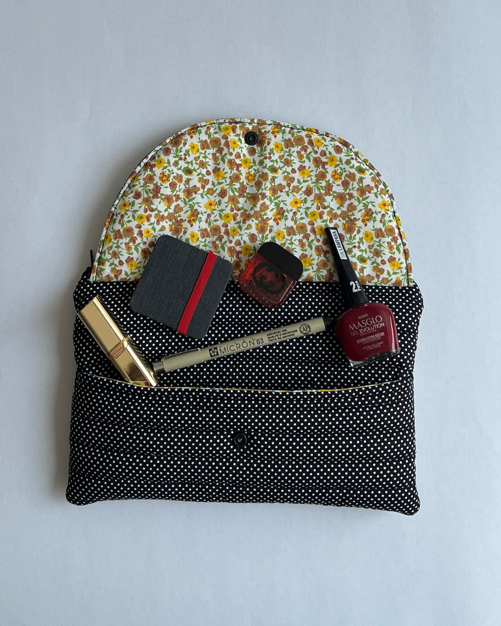 Mini Estuche Polka Dot Negro