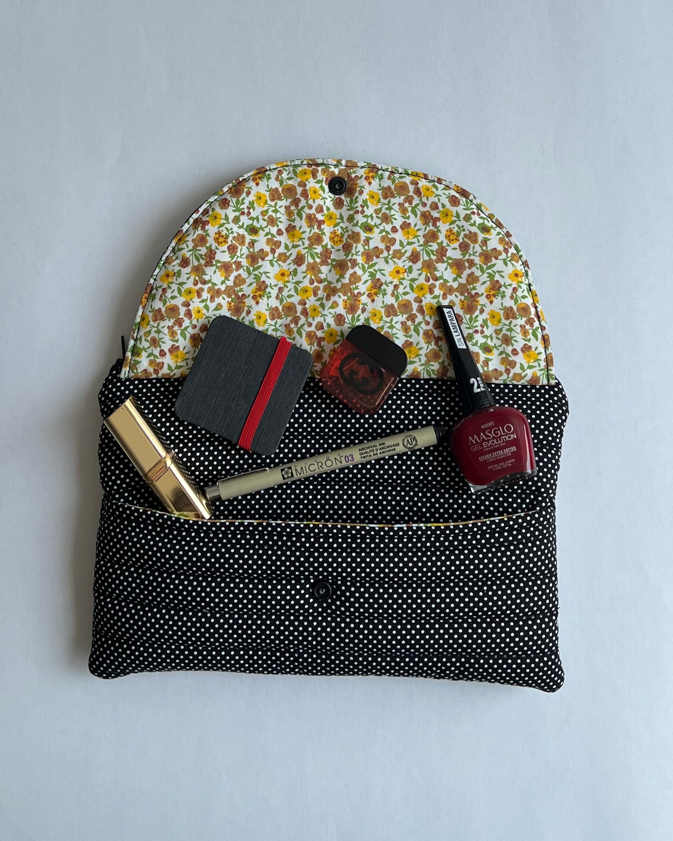 Mini Estuche Polka Dot Negro