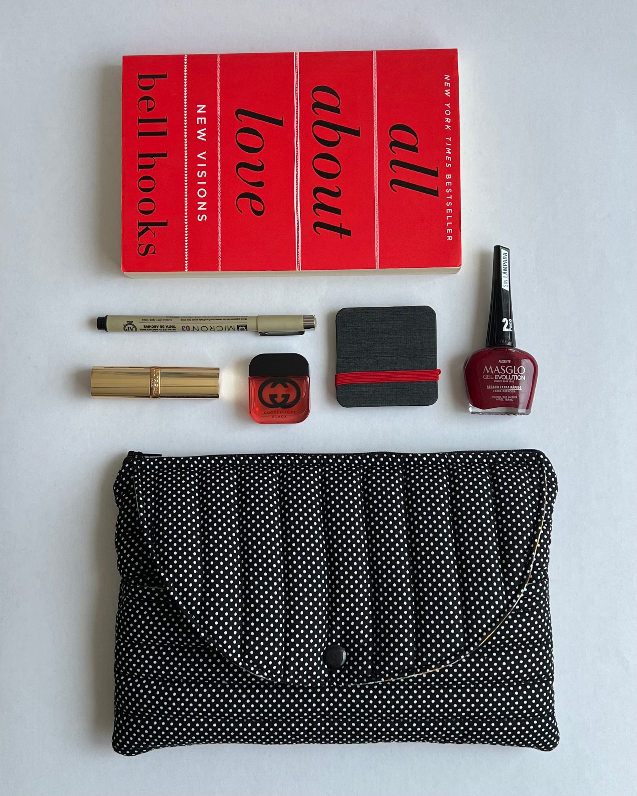 Mini Estuche Polka Dot Negro
