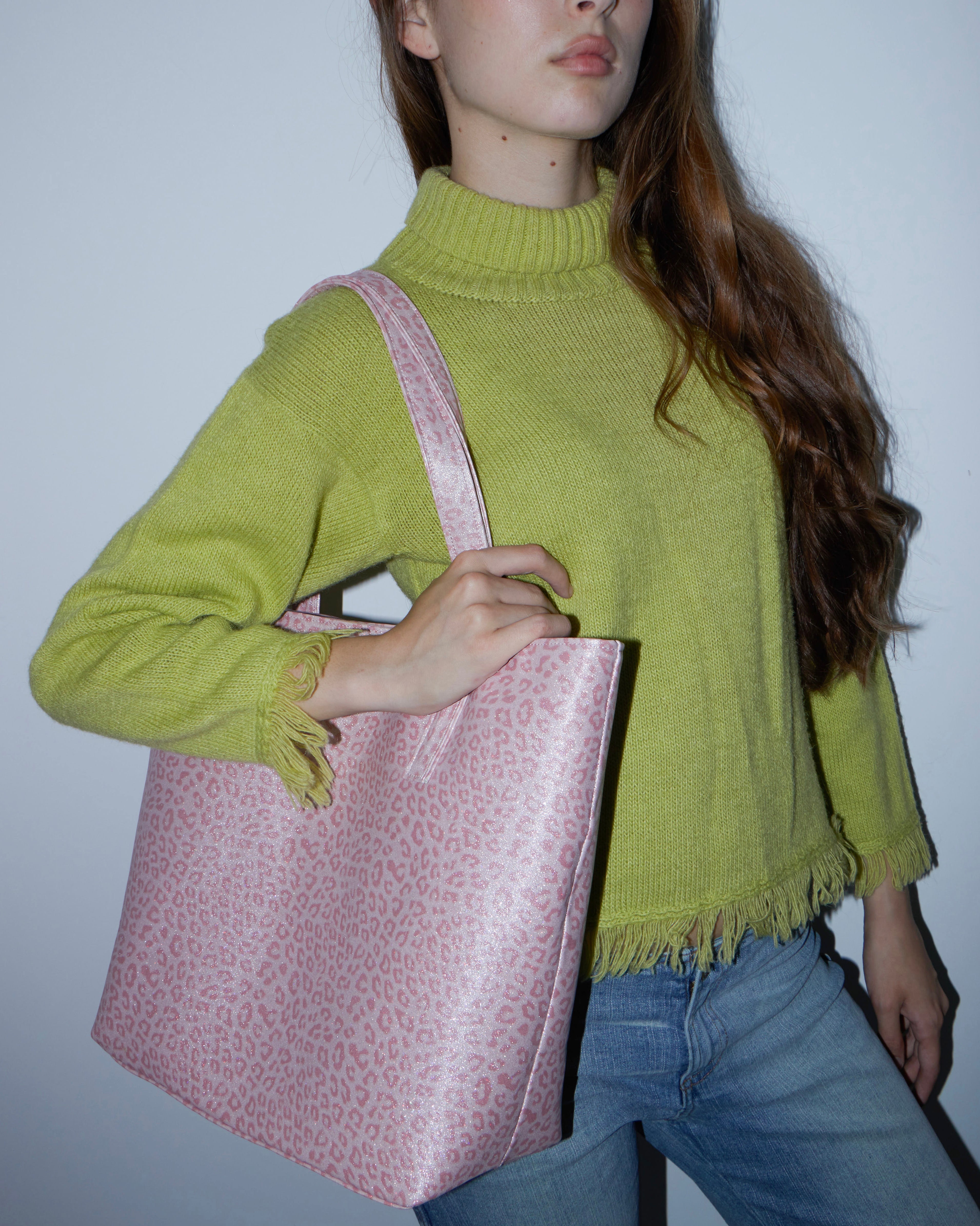 Tote Cheetah en Baby Pink