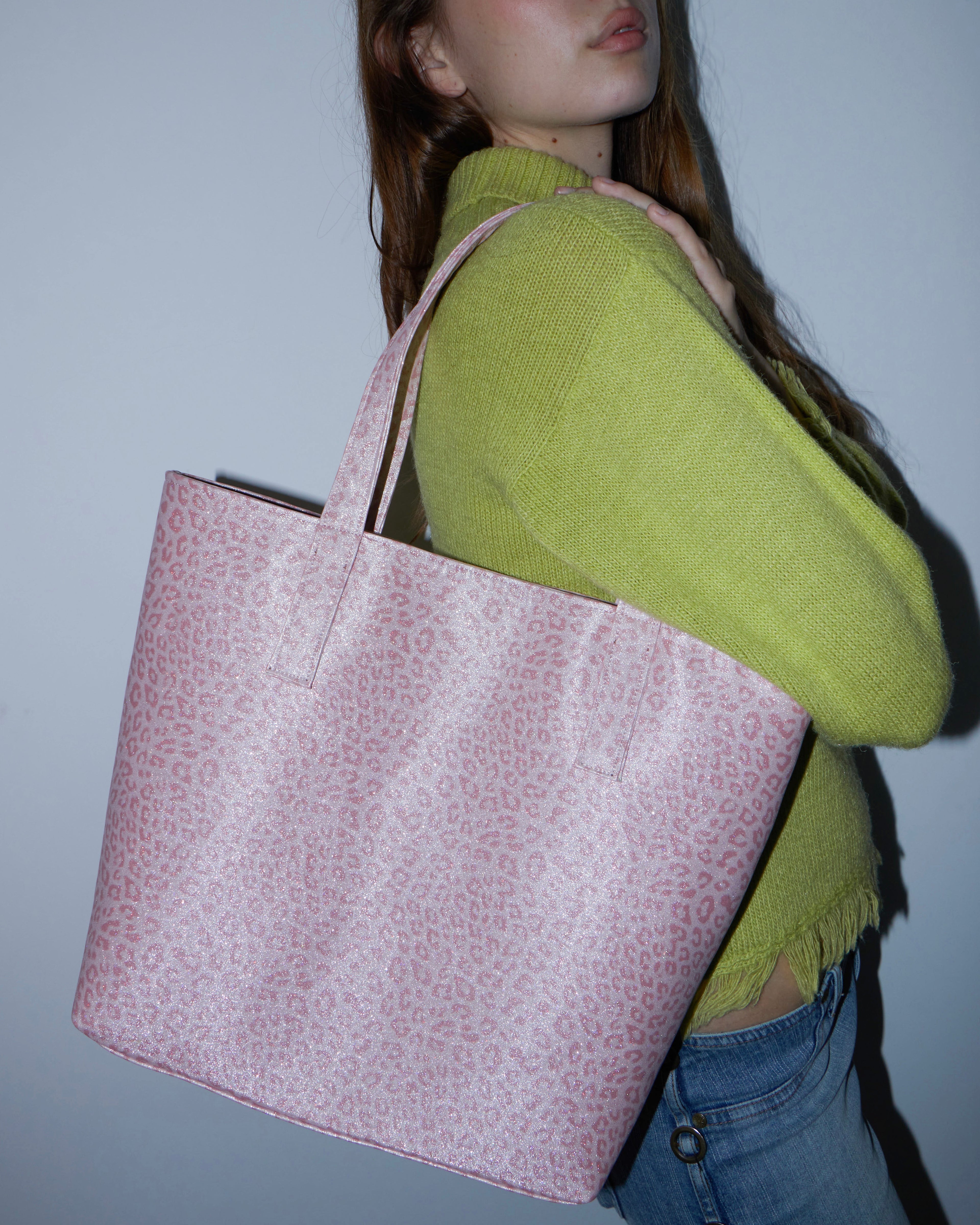 Tote Cheetah en Baby Pink